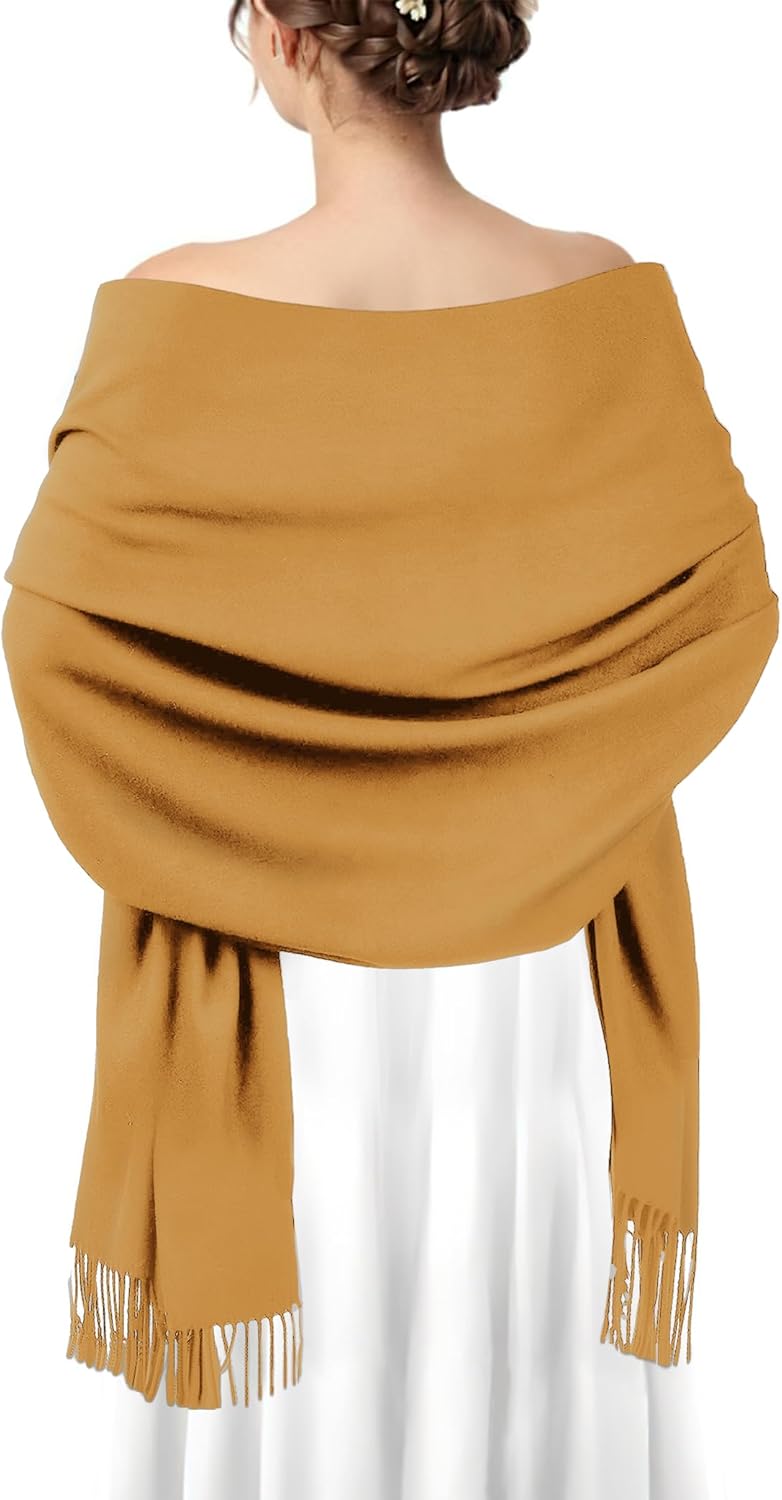 AURUZA Shawls and Wraps for Evening Dresses, Soft Pashmina Shawls for Women, Pashmina Shawls for Wedding Party - Image 1